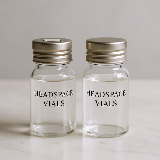 [NA100A8] Amber Crimp Top Vial- Round Bottom, Bevelled