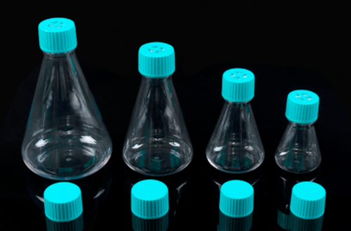 [GEN - NST-784001] 1l erlenmeyer flask plug cap plain bottom petg rnase and dnase free sterile individually wrapped 